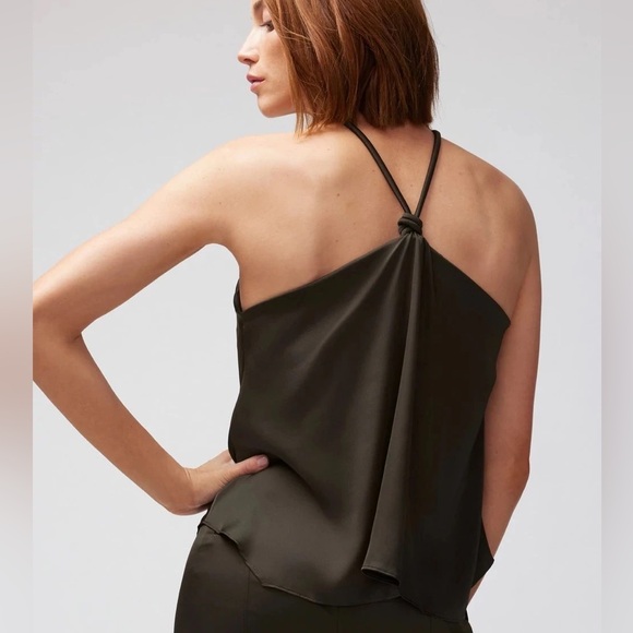WHBM RING DETAIL HALTER TOP - Picture 3 of 12
